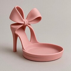 跨境新品High heels jewelry tray 高跟鞋首饰托盘摆件3D打印摆件