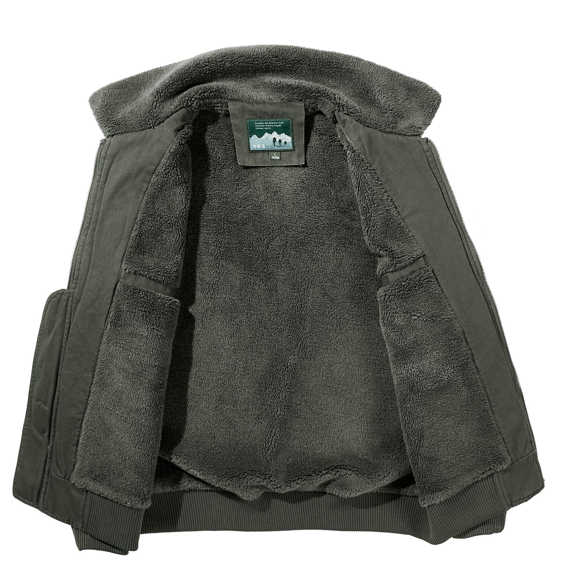 Suministro transfronterizo de fábrica invierno nuevo Abrigo acolchado de algodón para hombres Abrigo acolchado de algodón grueso forrado de lana Abrigo acolchado de algodón europeo y americano Abrigo acolchado de algodón para hombres chaqueta acolchada de algodón