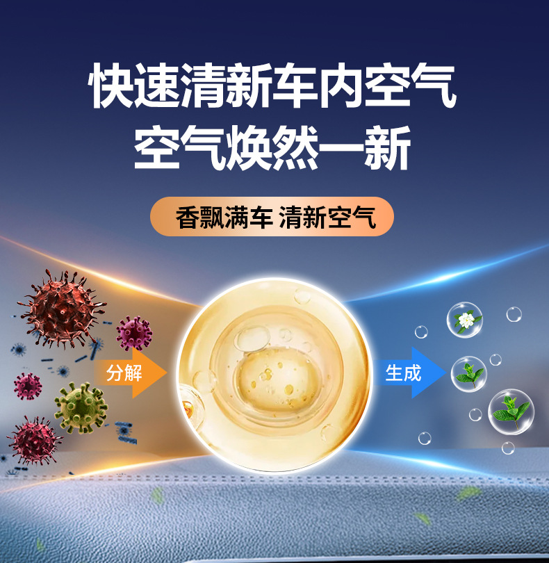 Car Air Conditioning Air Outlet AL Smart Perfume Spray Aromatherapy Large Capacity Car Fragrance Car Supplies Car Deodorization