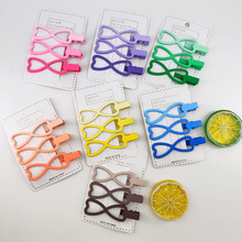 1卡3个装前额发卡甜美可爱无痕显白轻奢刘海碎发女领结款的鸭嘴夹