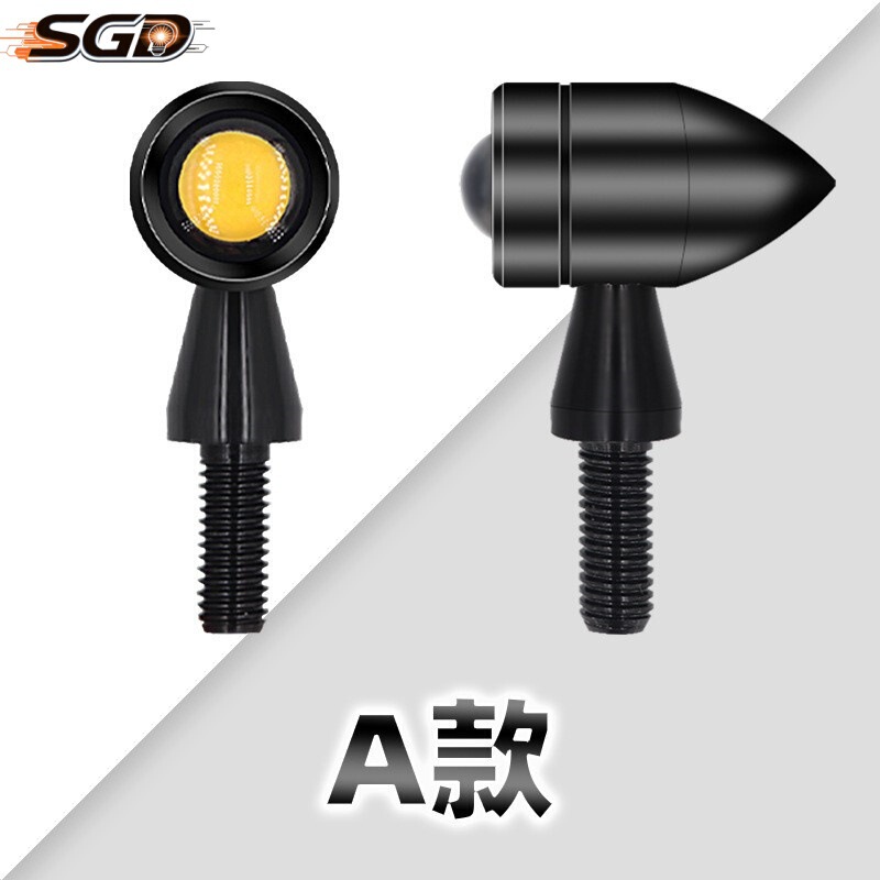 Cross-Border Harley Motorcycle Modification Accessories Cnc Retro Mini Turn Signal Light 12V Electric Vehicle Warning Light Led