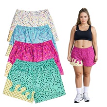 X 11364 Printed Waffle Ice Cream Shorts ӡ������ܶ̿�