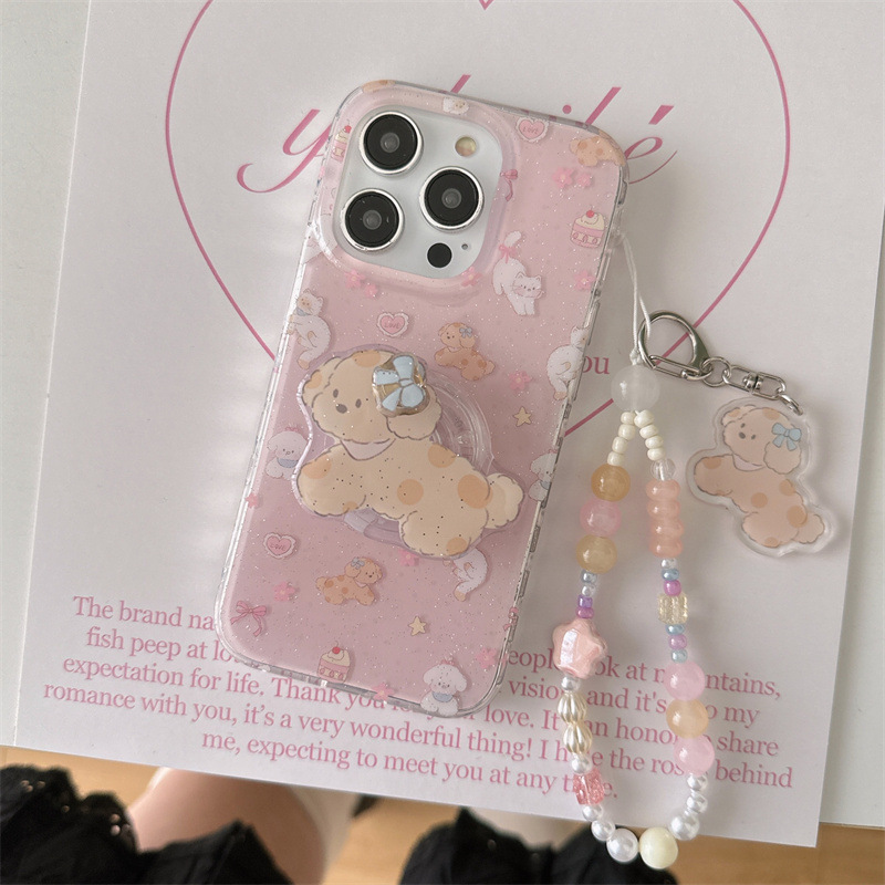 Niña ins lindo gato perro apta iphone15 brillo 16ProMax Apple 13/14 funda para teléfono móvil 16