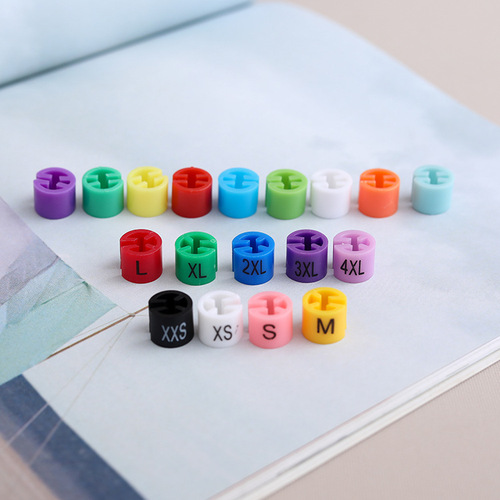 Colorful plastic blank size circle without printing round printable clothes hanger number beads