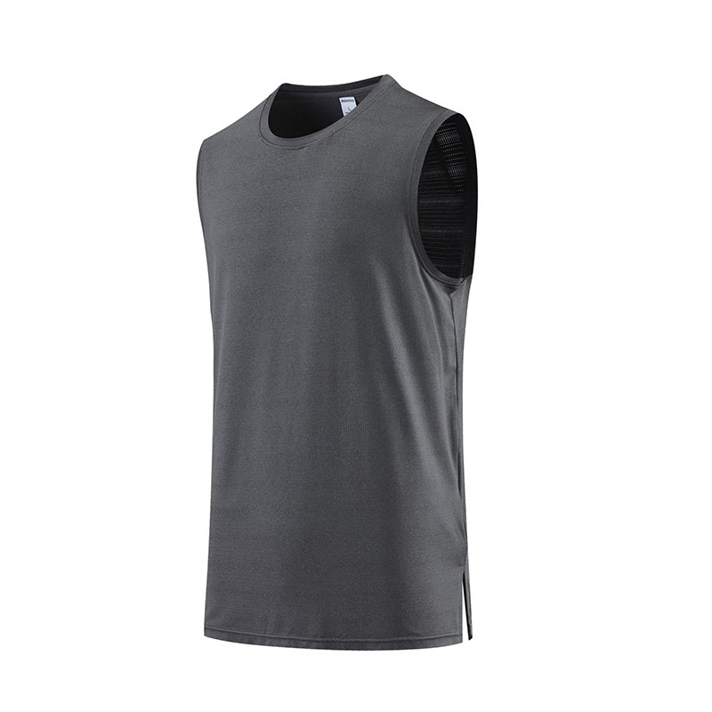 Chaleco deportivo transfronterizo verano para hombre suelto talla grande sin mangas ropa de fitness sudor violento baloncesto chaleco de secado rápido