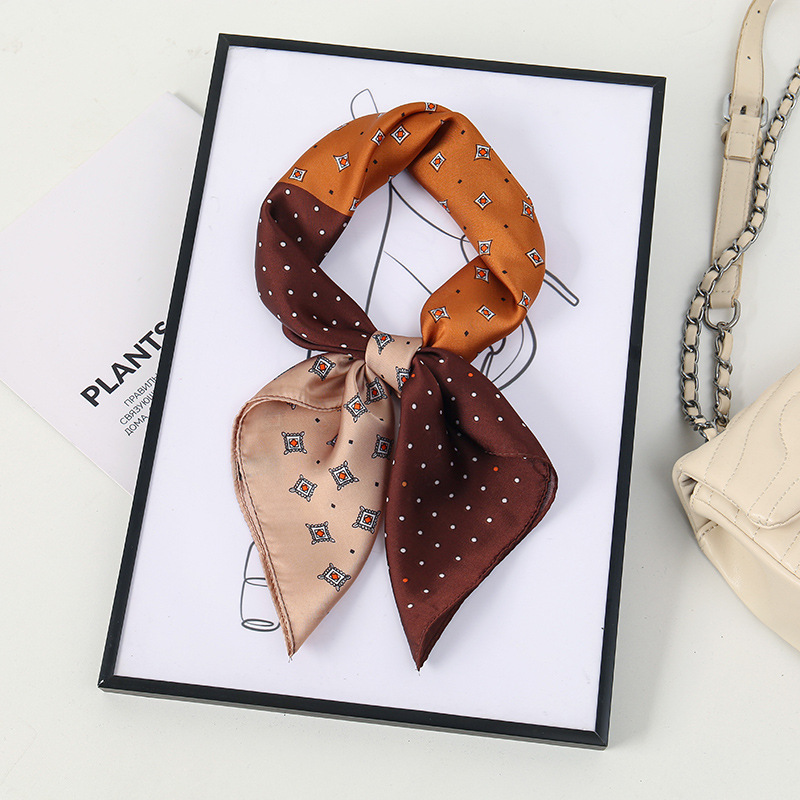 Warm brown streamer / 70*70CM