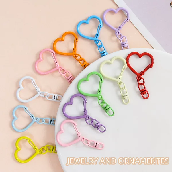 Versatile Zinc Alloy Heart Buckle with Figure-Eight Buckle DIY Handmade Pendant Jewelry Wholesale Toy Metal Pendant