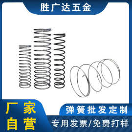 厂家批发304不锈钢压缩弹簧精密圆柱耐腐锈弹簧玩具五金配件弹簧