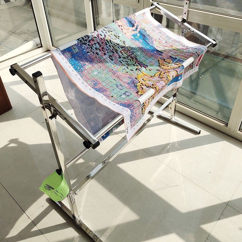 不锈钢十字绣超厚大号架子家用可调立式十字绣框架子绣绷便捷好用