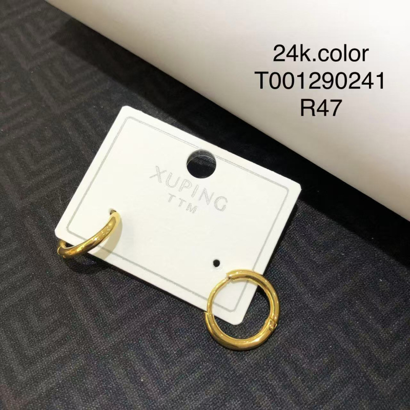 Hapones de orejas de cobre de aleación de cobre chapado en 24K orejas de moda ligera de lujo para mujeres aretes de orejas de estilo coreano joyas personales