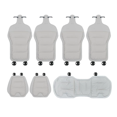 Four Seasons Pad – 2025 New Car Seat Cushion - off-white-seven-piece-vehicle-set-no-car-logo