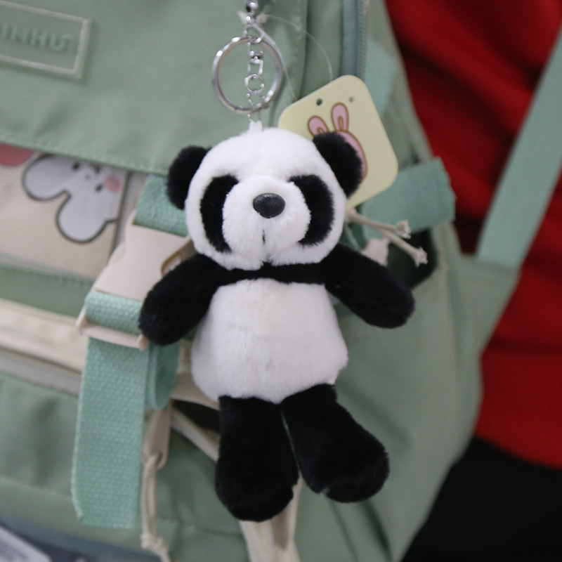Panda muñeca de peluche juguete nacional tesoro simulación pequeña panda muñeca pequeño tamaño colgante Ragdoll niños regalo de cumpleaños