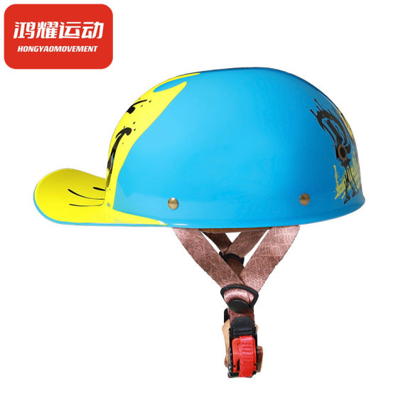 Wholesale motorcycle helmet men's and women's Motorcycle Harley retro helmet summer electric car half helmet personality baseball cap scoop helmet
