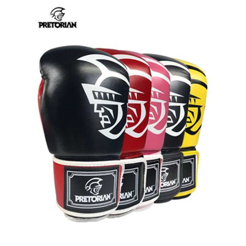 Luvas de Boxe Brasileiro Pretorian - Luvas de Sparring e Treinamento para Homens Adultos para Muay Thai e Kickboxing, Opções de 14oz e 16oz_voghion.com