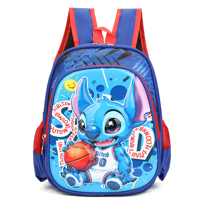 Mochila de dibujos animados Stitch de carcasa dura de 12 pulgadas al por mayor Mochila de jardín de infantes ultraligera Mochila para niños de 3-4 años
