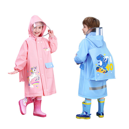 Children's raincoat wholesale boys and girls children's whole body waterproof new kindergarten baby going to school primary school students poncho
