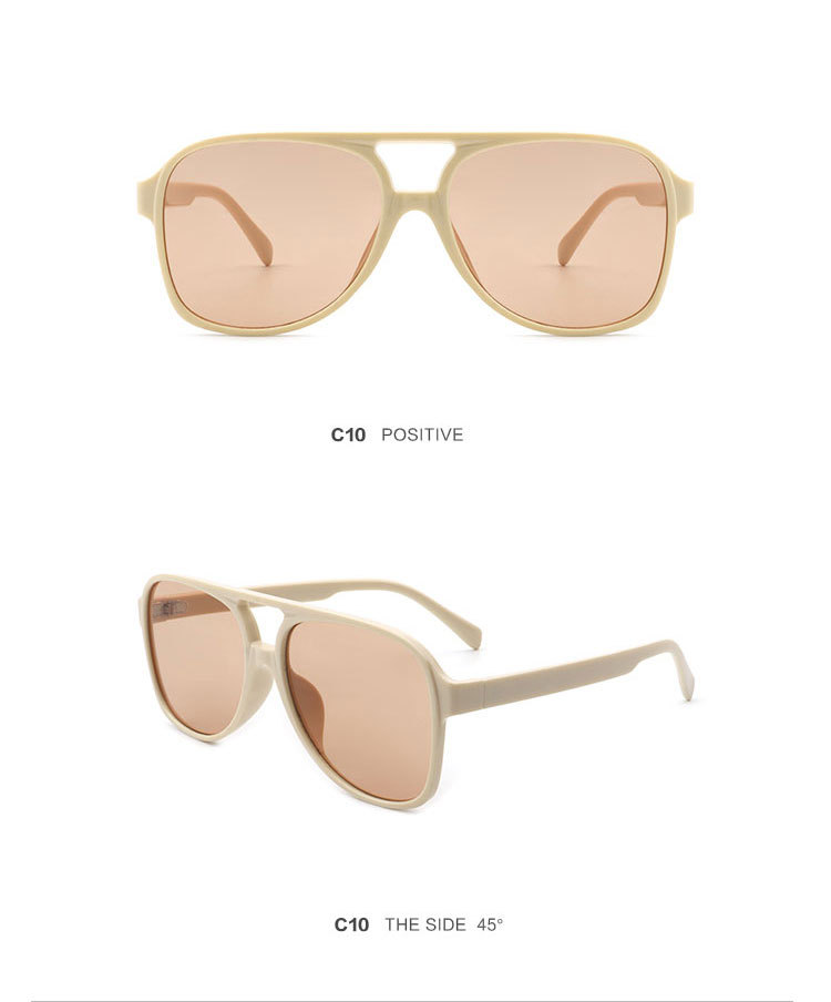 Retro Solid Color Pc Round Frame Full Frame Women's Sunglasses display picture 5