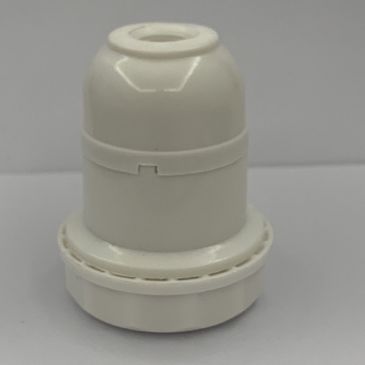E27 lámpara de plástico blanco a prueba de agua socket de lámpara de tornillo socket de lámpara de fábrica directa