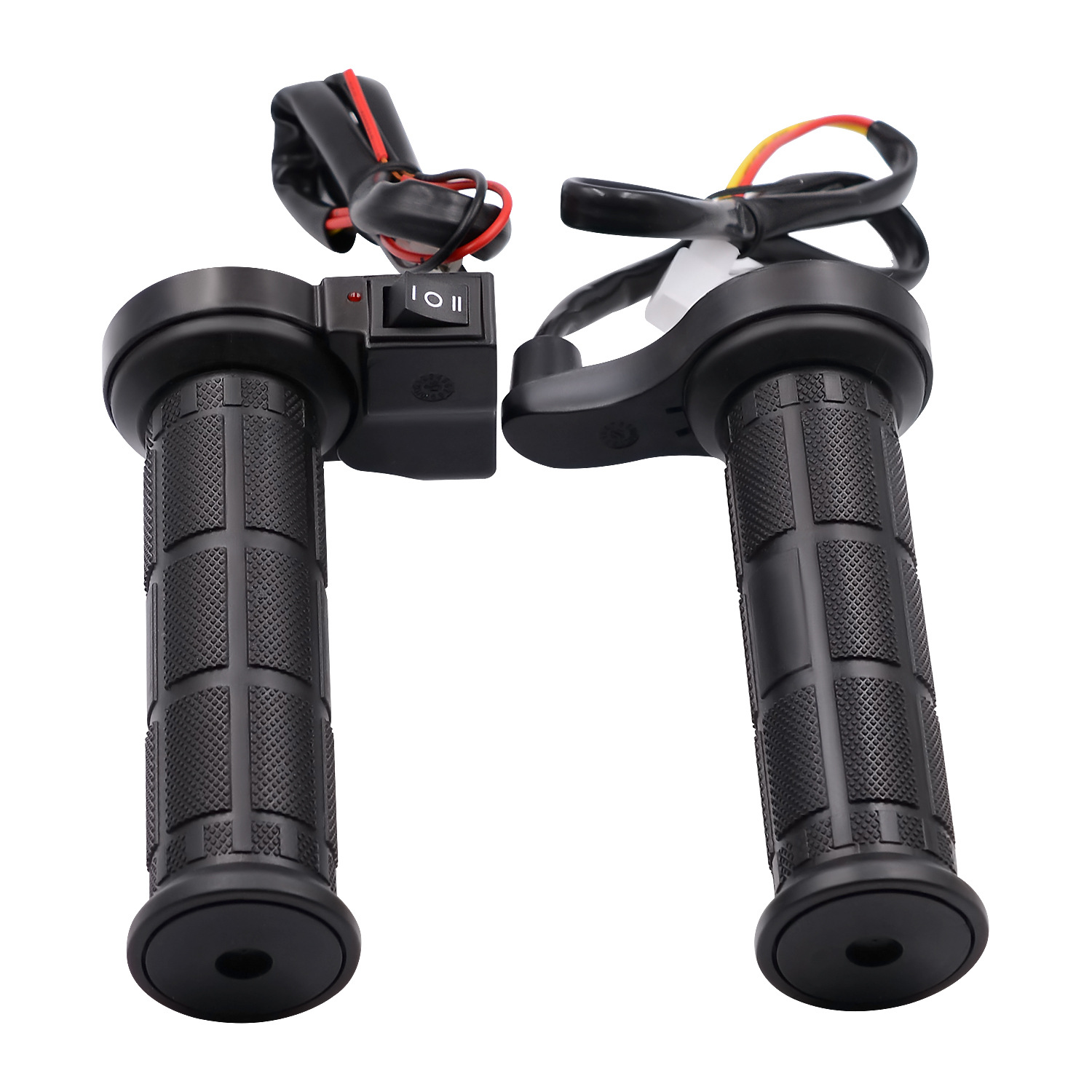 Universal electric heated handlebars for winter motorcycles, 12V modified heated scooter handlebars, black handlebars, best-selling cross-border product