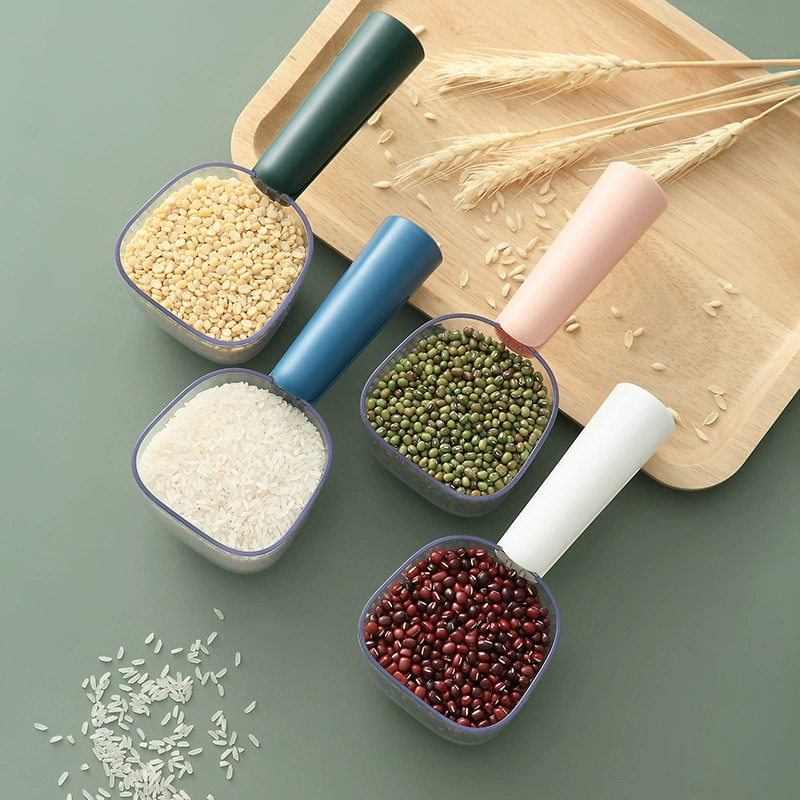 Моченая рисовая ложка Кухонная бытовая мерная ложка Мука зерновые мерная ложка простая объемная ложка лапши с зажимом многофункциональная
