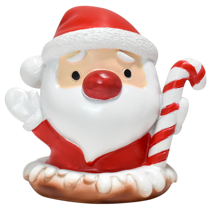 クリスマスの樹脂のデスクトップの置物は彼女にプレゼントします。|undefined