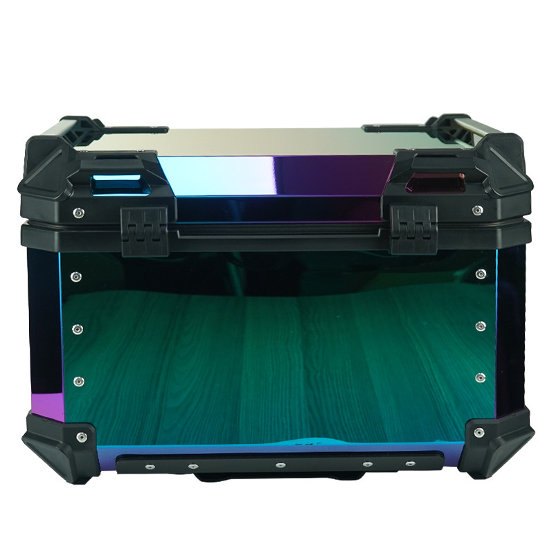 Nuevo color de la motocicleta aleación Aluminio tronco equipaje reserva coche eléctrico scooter tamaño capacidad