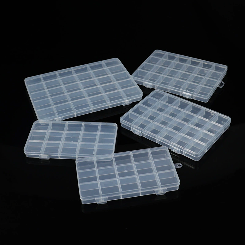 Прозрачная пластиковая сетка для ювелирных изделий из бисера коробка для хранения электронных аксессуаров Коробка для отделки оборудования рыболовная игрушка Классификация упаковки