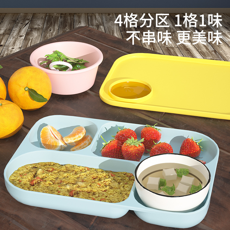 Bebé PP Placa de dinosaurio sub-Formato de vajilla para niños traje de bebé autoaprendizaje entrenamiento de alimentación tazón de comida complementario al por mayor