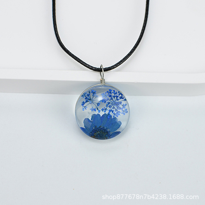 짙은 네이비 레이스 + 짙은 네이비 데이지