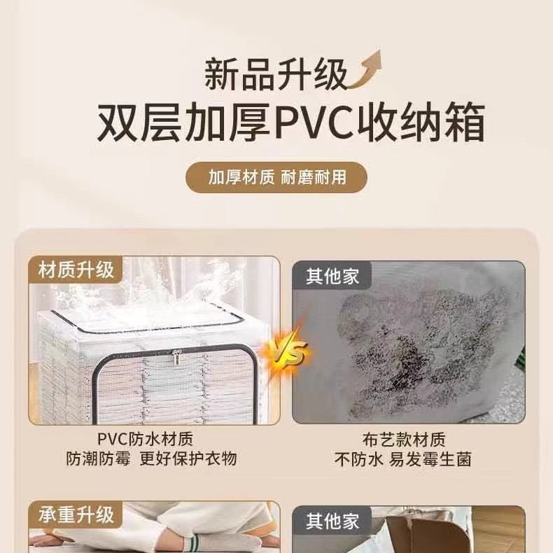 透明収納ボックス大型服ズボン折り畳み収納ボックスナイロン防水メッシュ衣類整理ボックス卸売り|undefined