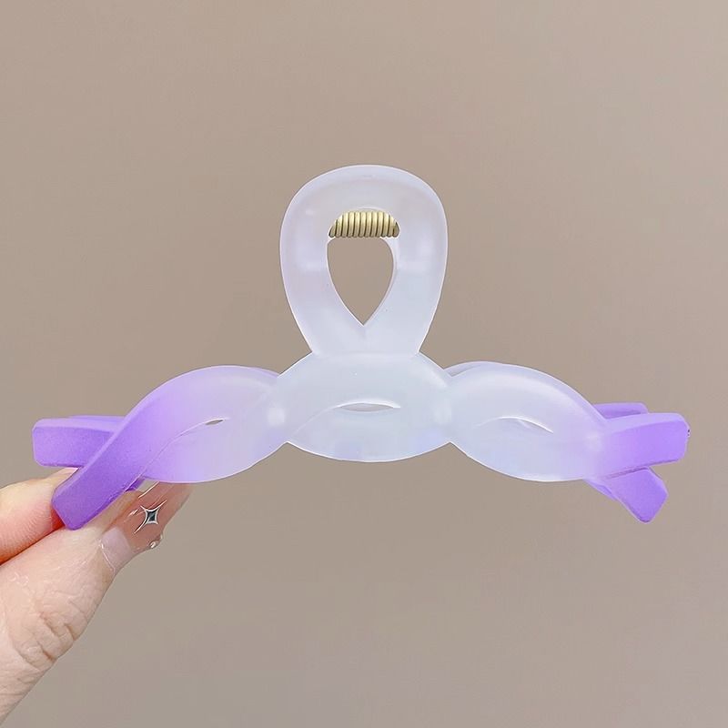 Clip de pelo marrón grande Nueva horquilla cuadrada accesorios para el cabello clip de horquilla simple Cabeza trasera clip de pelo clip de tiburón tocado