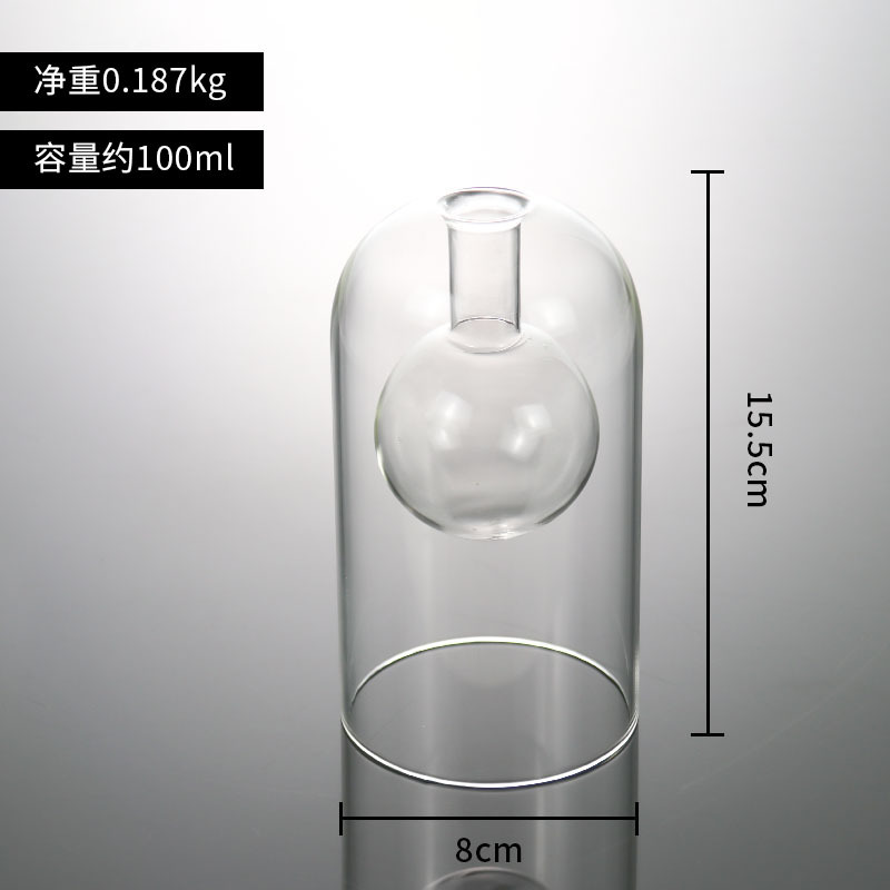 Nordic ins estilo aromaterapia botella de vidrio botella vacía transparente sin fuego accesorios decoración del hogar ratán flor seca fragancia