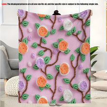 2025年爆款数码3D卡通毛毯批发印花法兰绒毛毯子空调午睡毯礼品毯