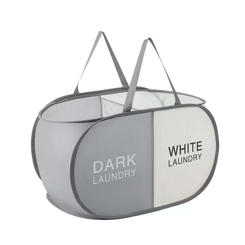 Cesto para ropa sucia transfronterizo, cesto para ropa sucia clasificada, cesto de almacenamiento de gran capacidad, cesto para ropa plegable y portátil.