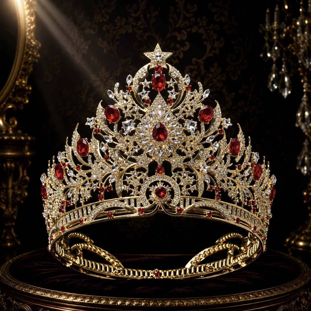 2026 nueva fábrica transfronteriza venta directa europea y americana elegante temperamento concurso de belleza boda corona corona corona de etapa de novia