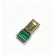 MINI DP公头夹板式带PCB板焊线公头16焊盘 铜壳镀金