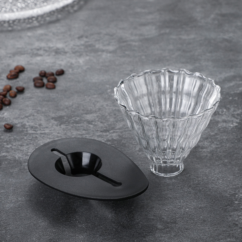 Cafetera de lavado a mano, cafetera de café compartida, vidrio resistente al calor con escala, cafetera de café, taza de filtro de café