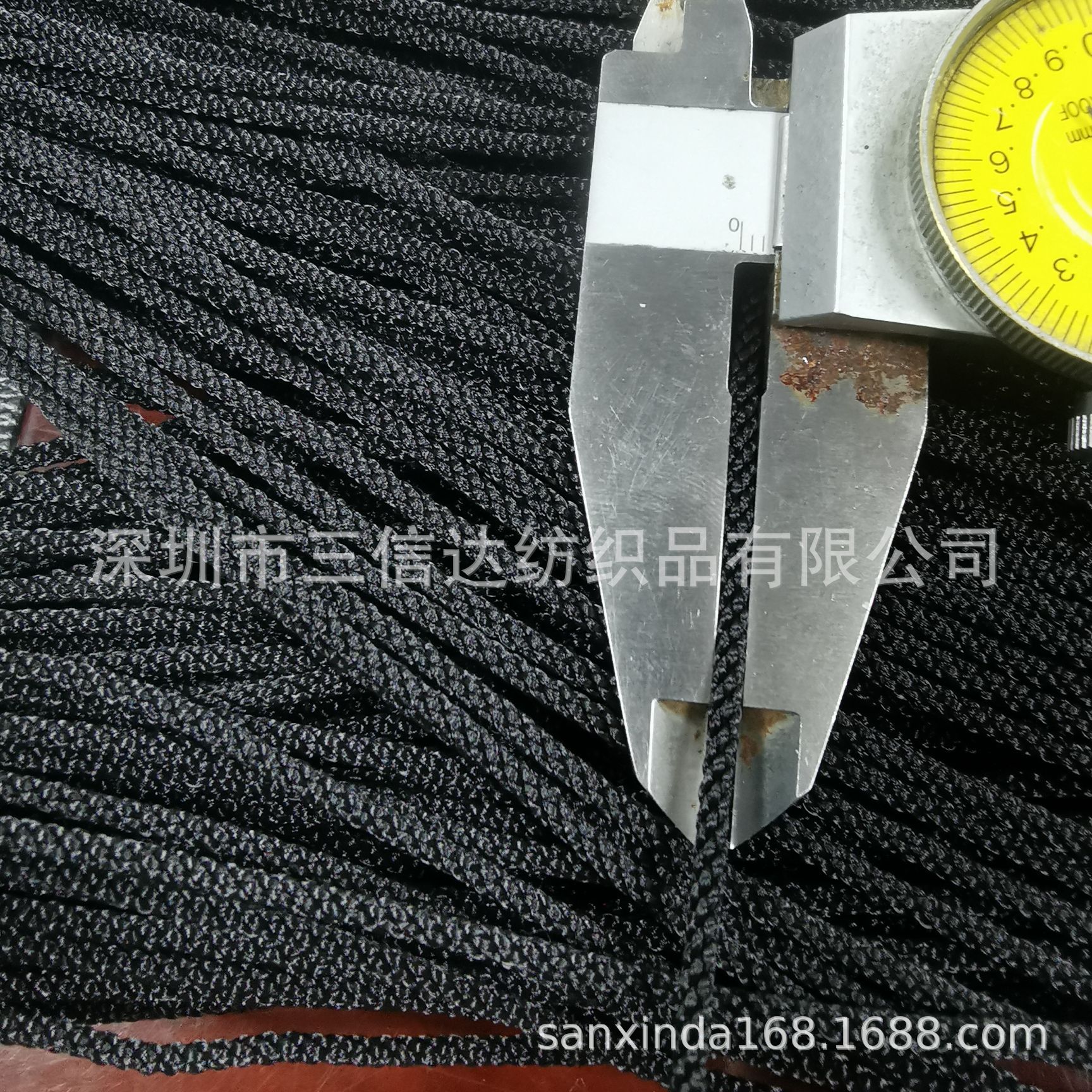 2.5手绳手链黑色绳亚光黑色绳塑料绳项链手链绳本件绳材满钻手绳