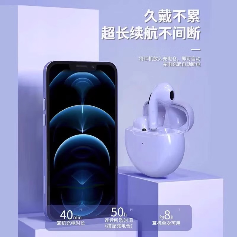 热款pro6蓝牙耳机tws商务无线蓝牙5.0运动触摸游戏J6篮牙耳机|undefined