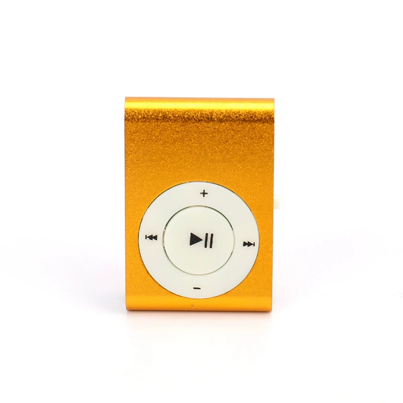 Портативный MP3-плеер, металлический корпус, клипса, поддержка TF-карты, аккумулятор 3.7V