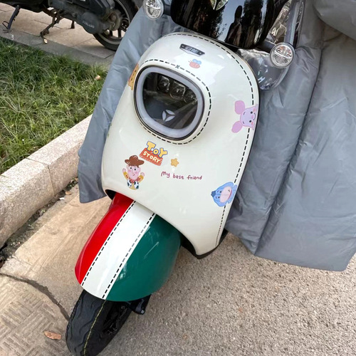 Cartoon Winnie the Pooh Electric Motorcycle Sticker Cute Helmet Scratch Decorative Sticker Laptop Phone Case Sticker