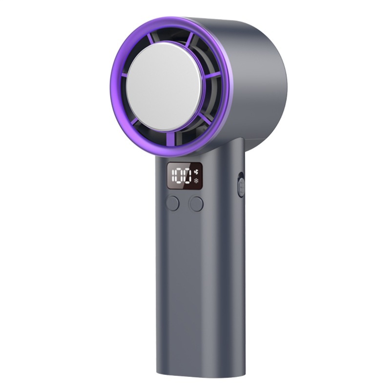 Ventilador de mano transfronterizo portátil para viajes al aire libre modelo de carga USB refrigeración gran ventilador eléctrico de mano de viento