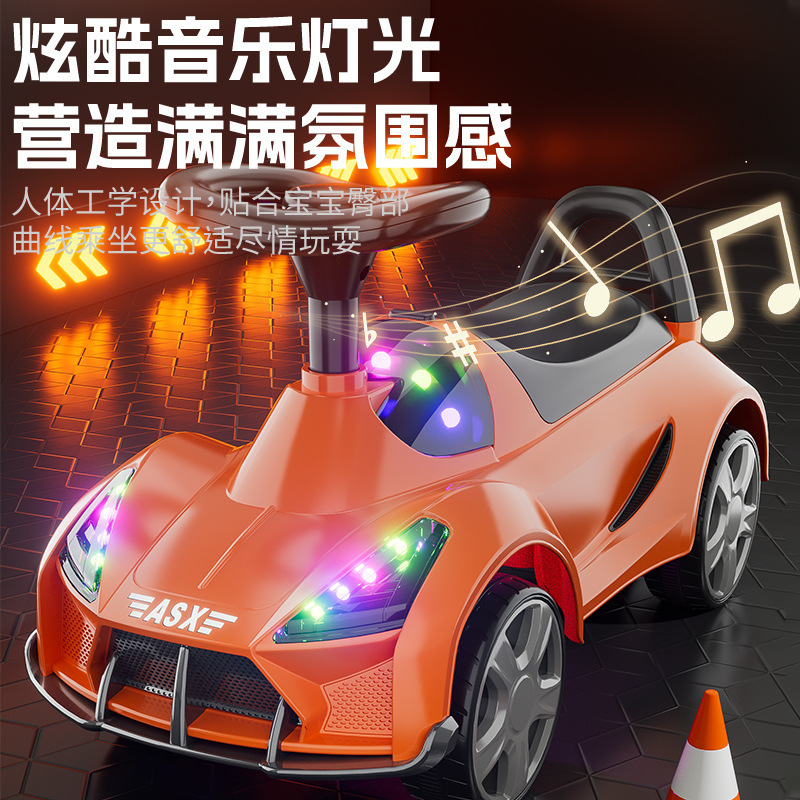 儿童四轮助步滑行车1-3小孩平衡车溜溜车儿童扭扭车无脚踏滑步车|undefined