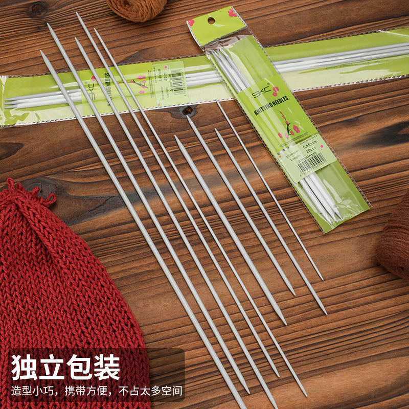 SKC especial de metal de aluminio suéter aguja palo aguja traje bufanda zapatos y calcetines herramienta de tejido DIY aguja porcelana color