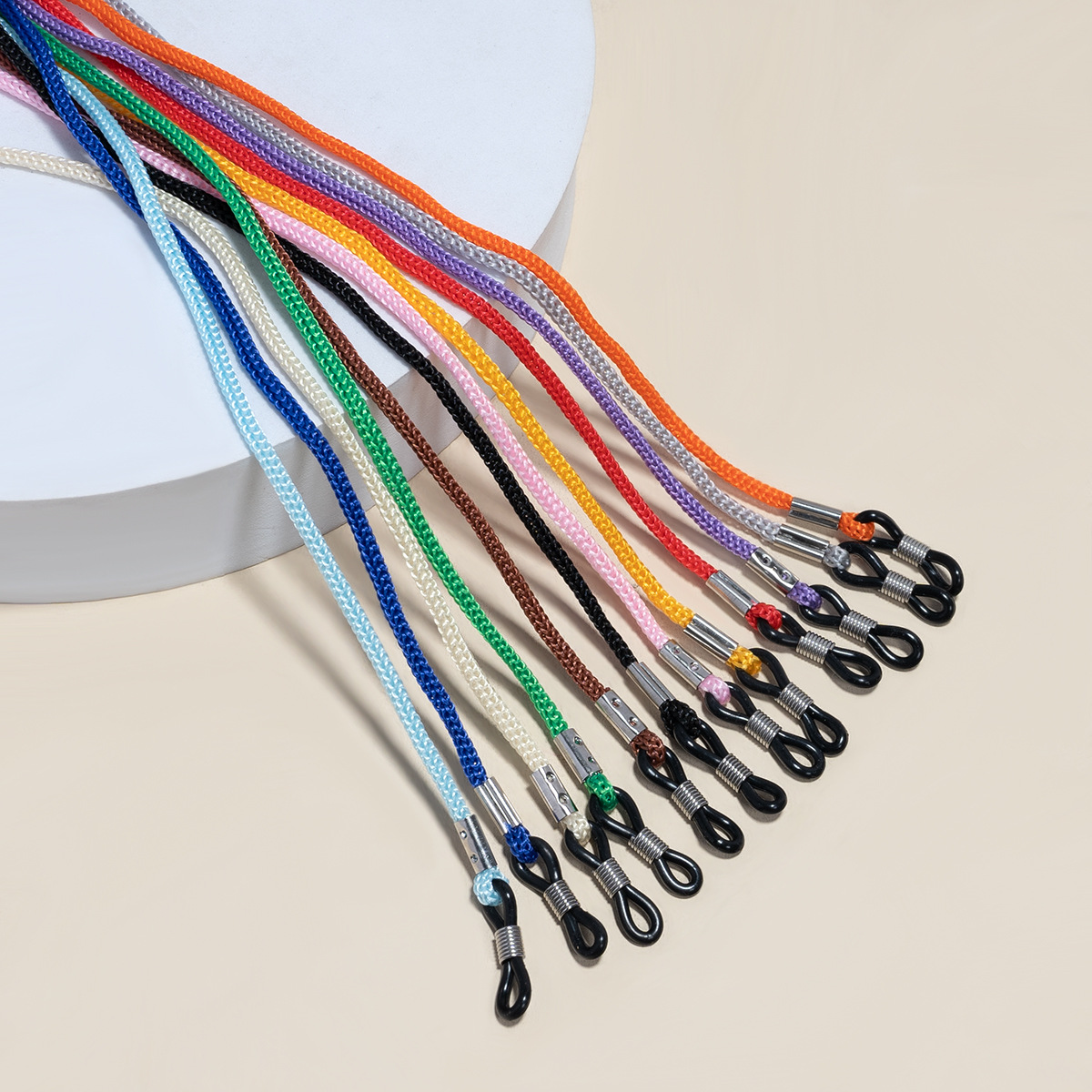Glasses Rope Glasses Anti-slip Rope Cross-border Foreign Trade Polyester Color Line Glasses Lanyard Sports Anti-drop Accessories Wholesale