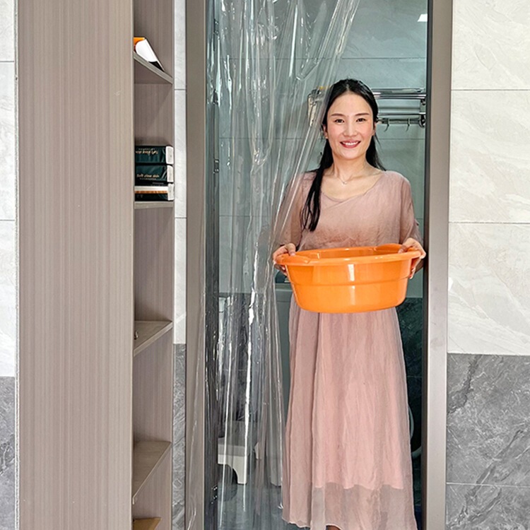 Stair Air Conditioner Door Curtain Windproof Partition Curtain Living Room Punch-Free Anti-Air Conditioning Telescopic Rod Transparent Folding Door Stair Air Conditioner Door Curtain Windproof Partition Curtain Living Room Punch-Free Anti-Air Conditioning Telescopic Rod Transparent Folding Door