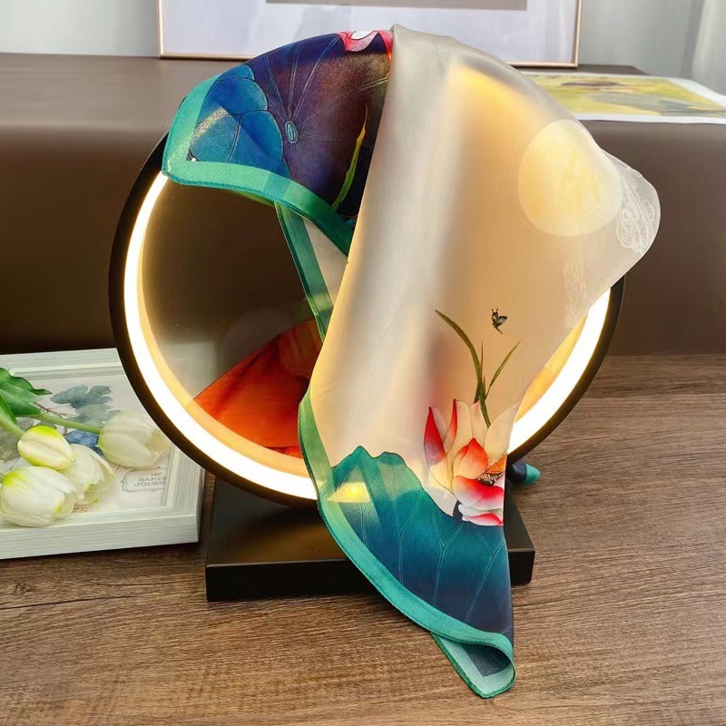 seda de seda profesional 70 toallas de primavera, otoño y verano damas toallas de seda delgadas toallas solares toal universal