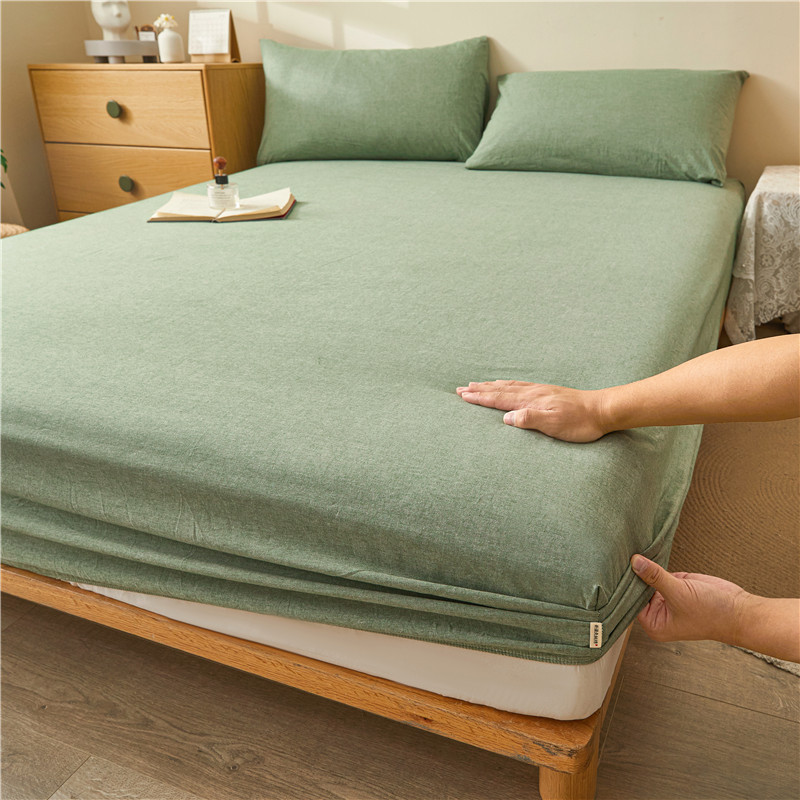 2025 nueva sábana de algodón 100 funda protectora de colchón de algodón 2025 nueva sábana universal todo incluido de cuatro estaciones 3