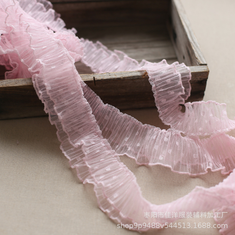 Accesorios de oreja de madera de doble capa color de encaje al por mayor accesorios de encaje de muñeca Lolita Nuevo