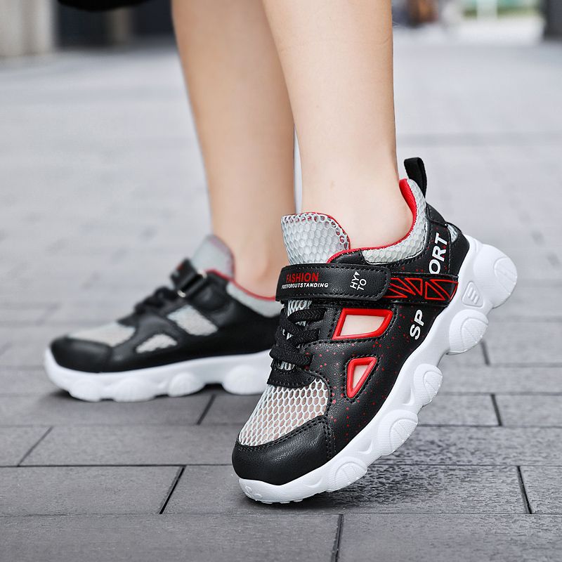 Zapatos para niñas 2024 verano nuevas sandalias para niños zapatos de deporte transpirables de red única para niñas zapatos de correr flexibles